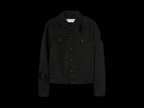 OFF-WHITE Meteor Slim Denim Jacket Black