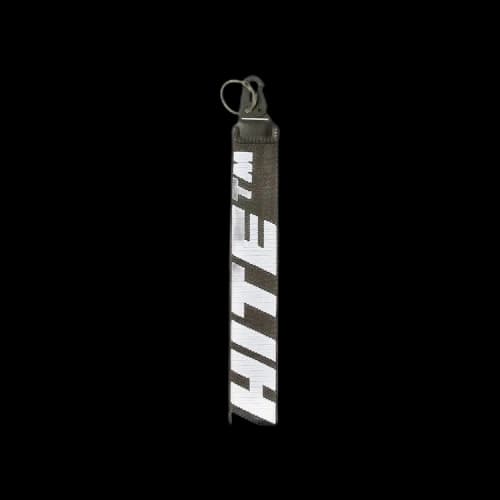 OFF-WHITE Logo Embellished Strap 2.0 Industrial Keyring Black White