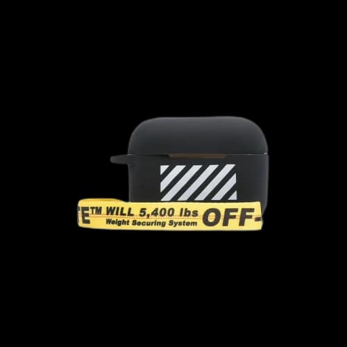 Off-White Diag Silicon Airpods Pro Cover 'Black/White'
