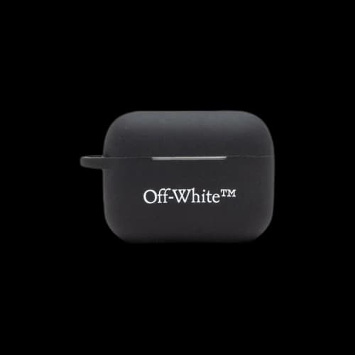 Off-White Lettering Silicon Airpods Pro Case 'Black/White'