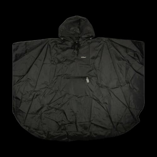 Off-White Logo Packable Raincoat 'Black'