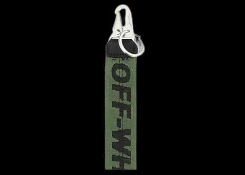 OFF-WHITE Classic Industrial Keychain Green/Black