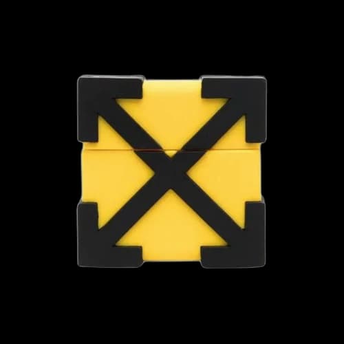 Off-White Arrow Airpods Case 'Yellow/Black'