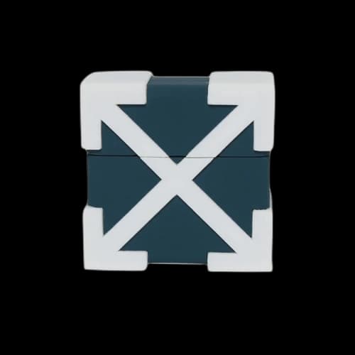 Off-White Arrow Airpods Case 'Duck Green'