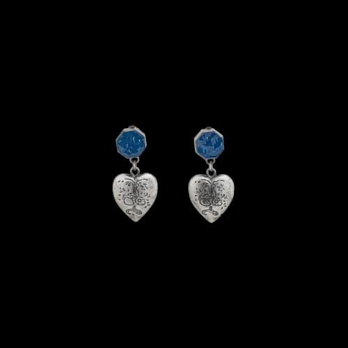 Marni Heart Earrings 'Vintage Palladium'