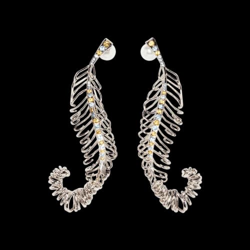 Marni Metal Earrings 'Rain'