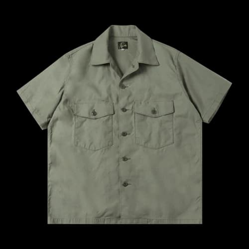 Needles Short-Sleeve Fatigue Shirt 'Olive'