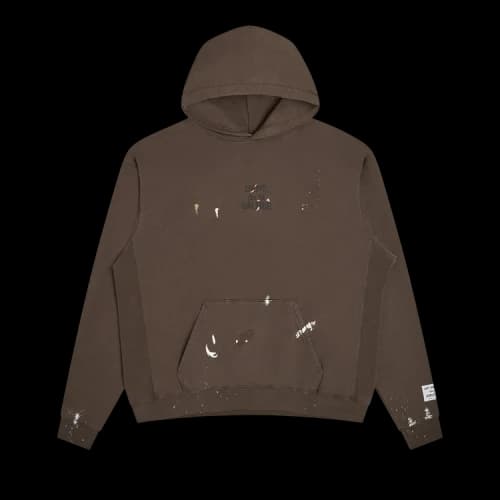 Gallery Dept. French Logo Painted Hoodie 'Sepia'