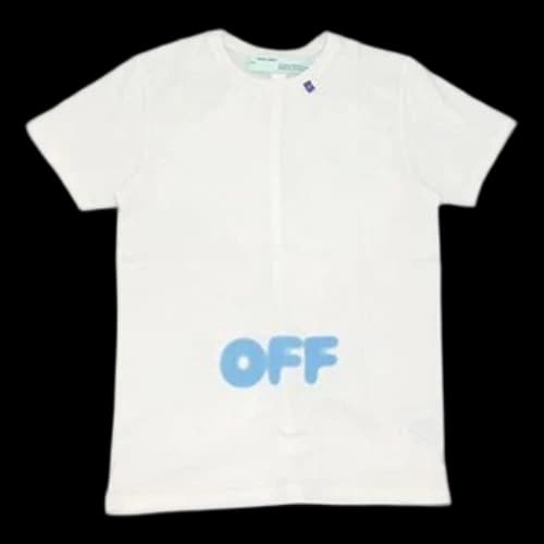 Off-White C/O VIRGIL ABLOH Short Sleeve White Blue