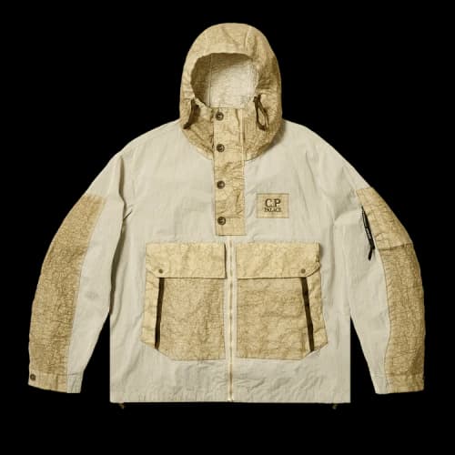Palace x C.P. Company 50 Fili Heavy Mixed Hooded Jacket 'Stone'