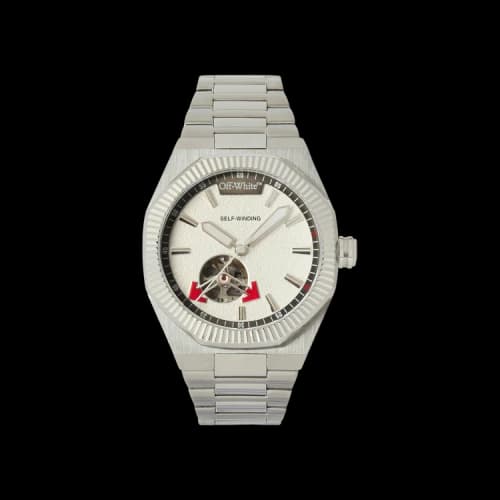 Off-White Side Note Automatic Watch 'Stainless Steel'