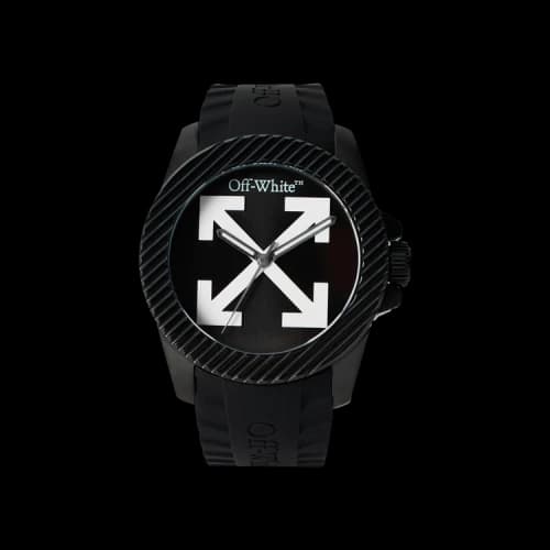 Off-White No Sir Silicone Watch 'Black'