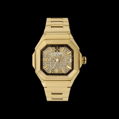 Off-White Shift Crystal Watch 'Gold'