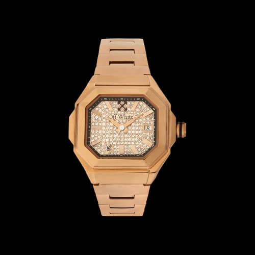 Off-White Shift Crystal Watch 'Rose Gold'