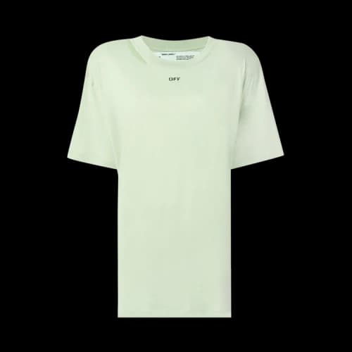 Off-White Floral Shoulder Pad T-Shirt 'Green'