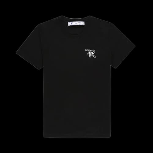 Off-White Paper Clip Arrow Tee 'Black/White'