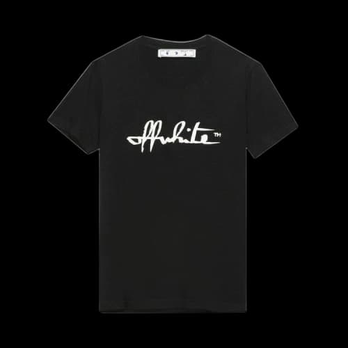 Off-White Script 21 Casual Tee 'Black'