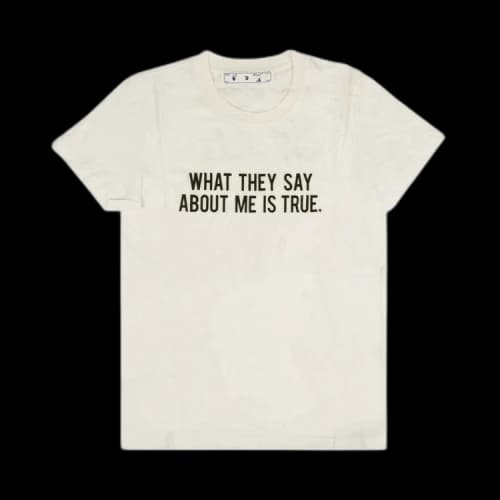 Off-White Sentences Casual T-Shirt 'White'