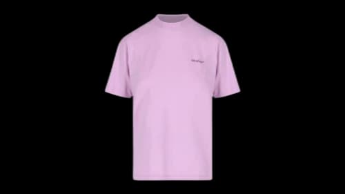 OFF-WHITE Women's Diag Logo Regular Fit T-Shirt Purple