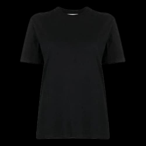 Off-White SS21 Logo Printing Cozy Round Neck Short Sleeve Black (Women's)