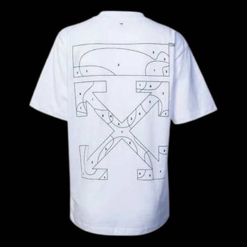 Off-White Back Arrow Pattern Short Sleeve Ordinary Version White (Women's)