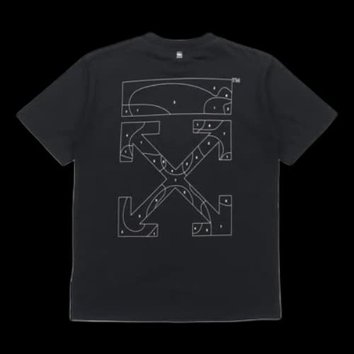Off-White Back Arrow Pattern Short Sleeve Ordinary Version Black (Women's)