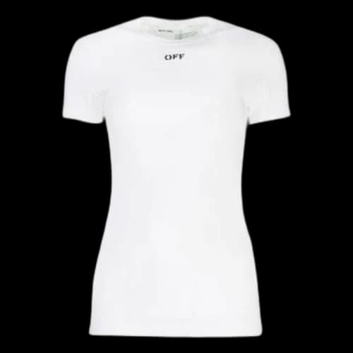 Off-White Logo Short Sleeve White (Women's)