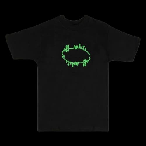 Off-White Circle Logo T-Shirt 'Black/Green'
