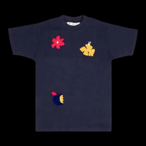 Off-White Apple Flowers Tomboy T-Shirt 'Blue'