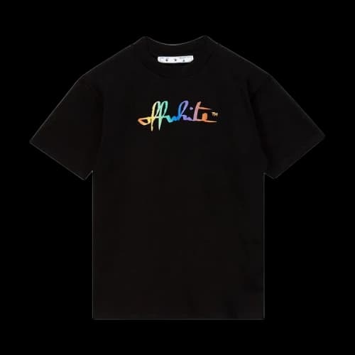 OFF-WHITE Women's Rainbow Tomboy T-Shirt Black/Multi