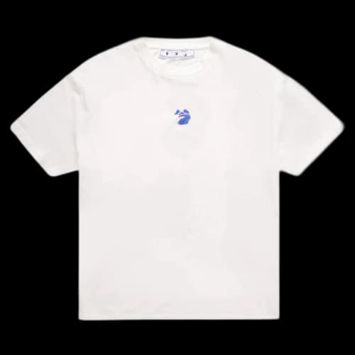 Off-White Pen Face OW Logo Reg Tee 'Violet'