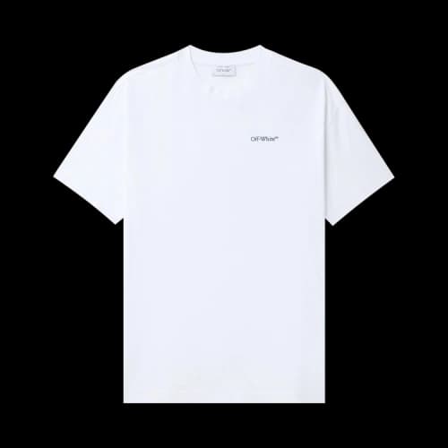 Off-White Embroidered Diag Tab Tee 'White/Blue'