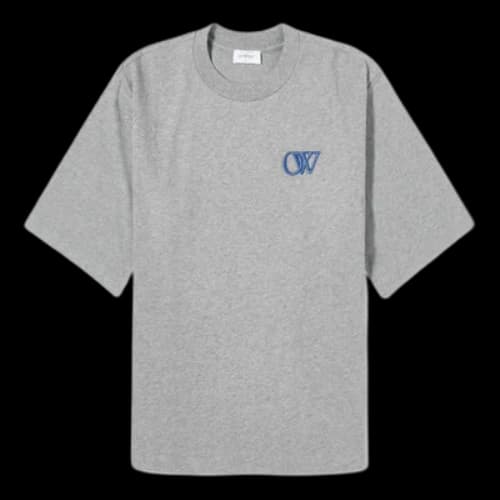 Off-White Flock Basic T-shirt 'Grey' (Women's)