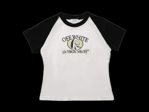 OFF-WHITE House Billboard Ragl Fit Tee White/Black