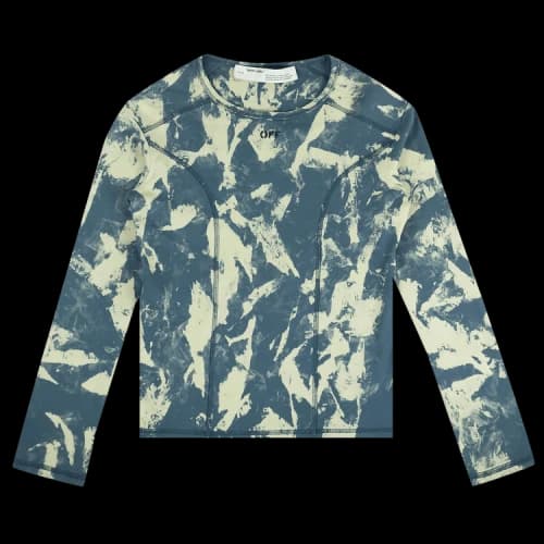 Off-White Tie Dye Long-Sleeve T-Shirt 'Blue'