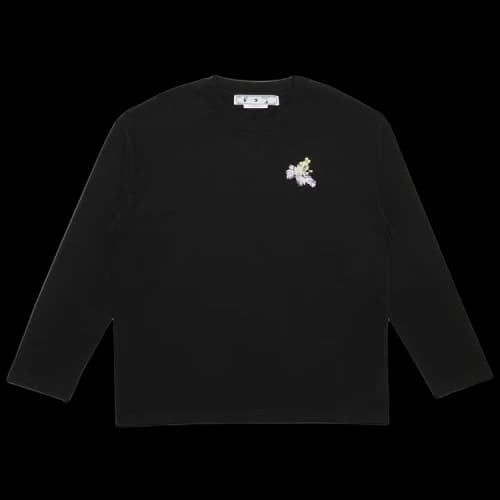 OFF-WHITE Flower Arrow LS Over Cas Tee Black/Multi