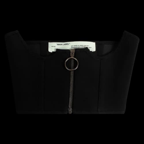 Off-White Logo Corset Top 'Black'