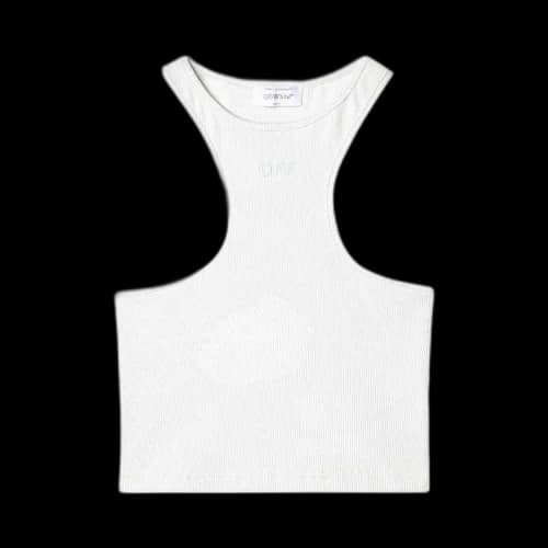 Off-White Off Stamp Rib Rowing Top 'Arctic Ice'