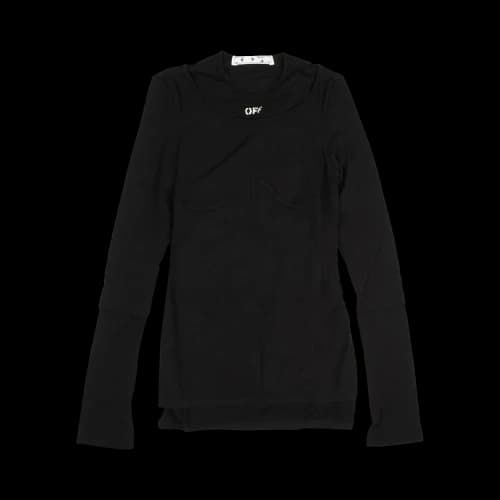 Off-White Second Skin Top 'Black/White'
