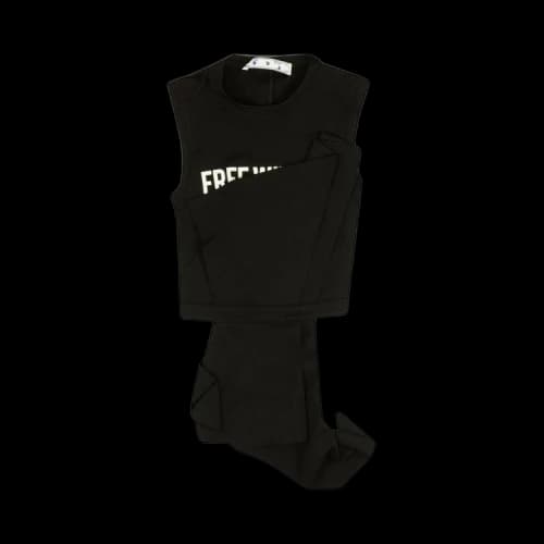 Off-White Draped Sleeveless Top 'Black'
