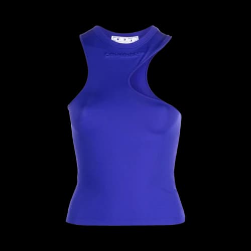 Off-White Sleek Asymmetric Rowing Top 'Purple'