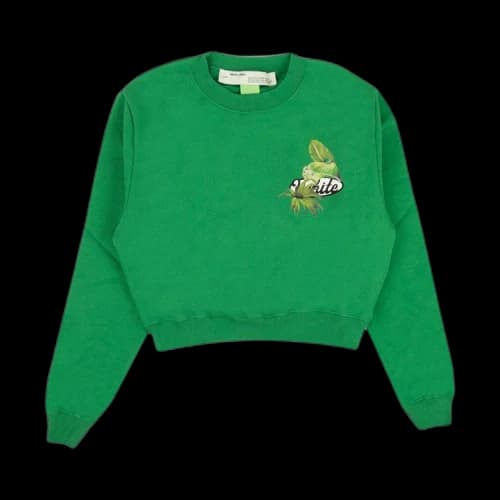 Off-White Racing Crewneck Sweatshirt 'Green'