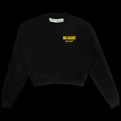 Off-White No Doubt Cropped Sweater 'Black'
