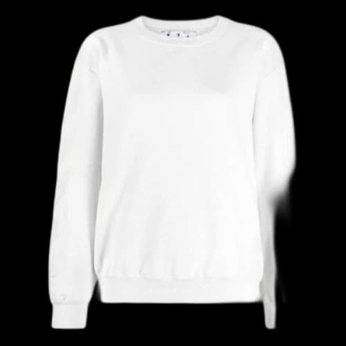 Off-White SS21 Arrow Logo Printing Sports Round Neck Hoodie Version White (Women's)