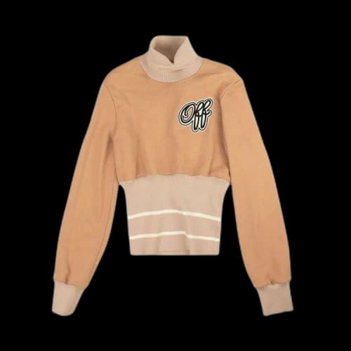 Off-White Logo Turtleneck Sweatshirt 'Pink'