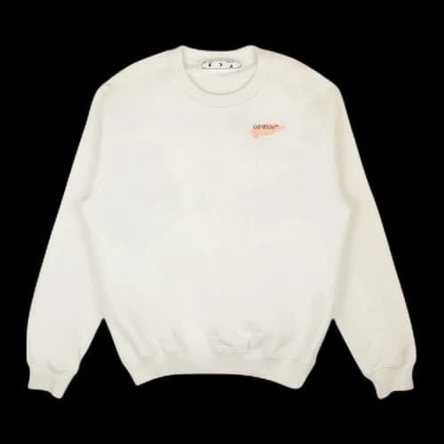 Off-White Painted Arrow Sweatshirt 'White/Pink'