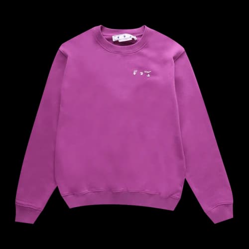 Off-White Swimming Man Crew 'Fuchsia/White'