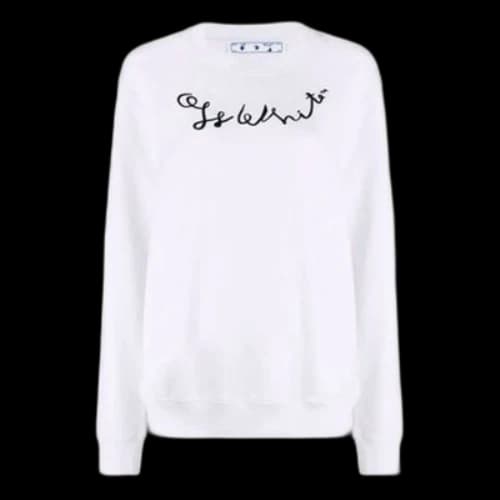 Off-White SS21 Logo Printing Swea White (Women's)