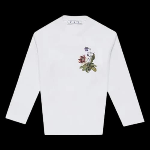 Off-White Botanical Sweatshirt 'White/Green'