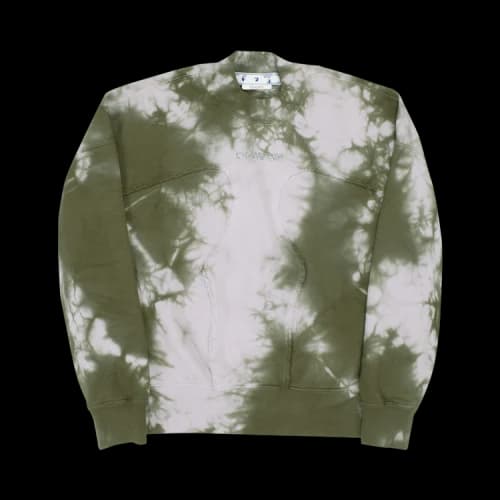 Off-White Bling Tie Dye Organic Crew 'Military/Lilac'